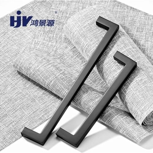 HJY New Modern Closet Dresser Pulls Kitchen Cabinet Handles Chrome Drawer Pull Furniture Cupboard Wardrobe Door Handle Z221