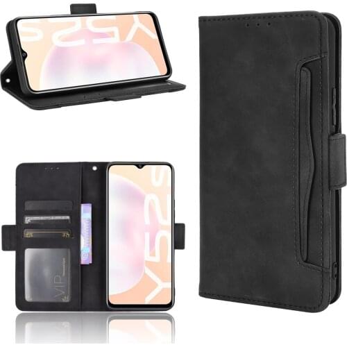 Leather Phone Case for VIVO Y31S 5G / Y51A 2021 Back Cover Flip Wallet with Stand Coque Fundas