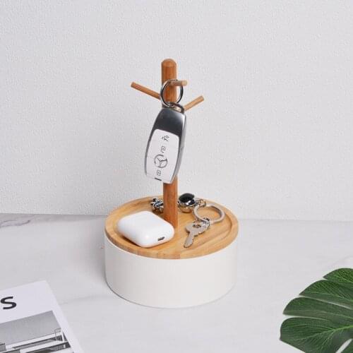 Creative Round Base Branch Storage Box Living Room Entrance Bedroom Ring Earring Pendant Desktop Shelf