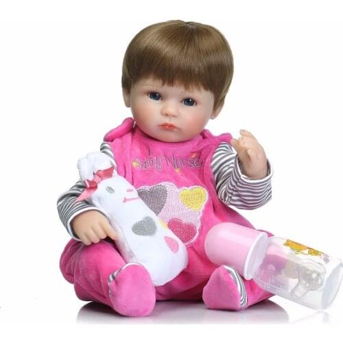 Mini silicone reborn baby dolls babies lifelik hot-selling boys girls doll toy brinquedos Xmas birthday new Years gift for kids
