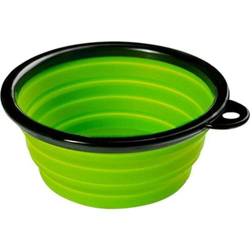 Dog Bowls Travel Collapsible Dog Portable Foldaway Food Dish With Lid And Carabiner BPA-Free Washable Pet Food Container