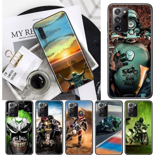 Retro Moto Cross Motorcycle For Samsung A72 A52 A02 S A32 A12 A42 A51 A91 A81 A71 A41 A31 A21 S A11 A01 A03 Core UW Phone Case