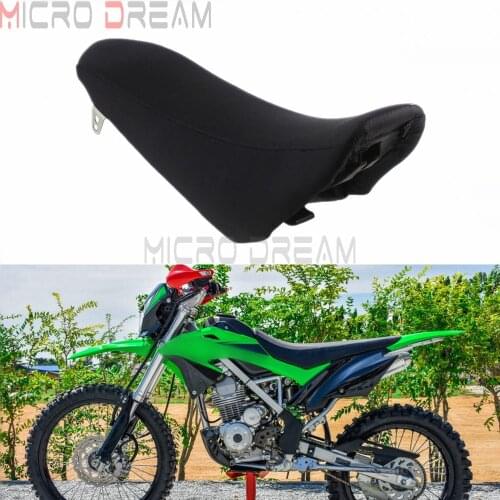 For Kawasaki KLX150 KLX 150 Enduro Motocross Soft Seat Cushion Dirt Pit Bikes Motorcycle Black Foam Core Seats Base Cover