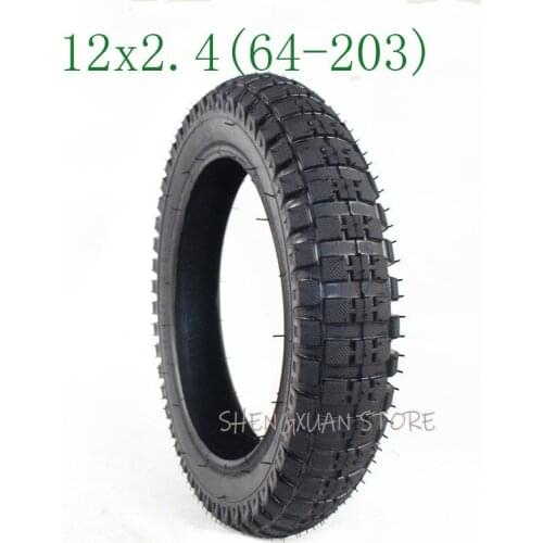 High Performance New 12x2.4 Tire Electric Scooter Tyre for Kids Bike 12 Inch 64-203 Children Bicycle Tire