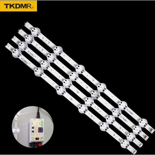 Nuevo 4x tirade LED para LG 49UV340C 49UJ6565 49UJ670V 49 V17 ART3 2862 2863 6916L-2862A 6916L-2863A V1749R1 V1749L1