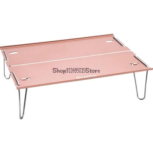 Outdoor Super Light Carrying Aluminum Alloy Folding Table Mini Coffee Table Barbecue Picnic Small Stainless Steel Table Short Ta