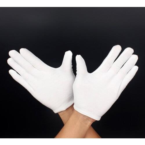 M MBAT 1 Pair Musical Instrument Gloves White Soft Spandex profession Gloves Maintenance Tools Sax Inspection Parts Accessories