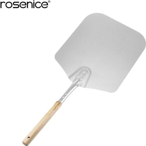 Pizza Peel Shovel with Wooden Handle Cake Shovel Cheese Cutter Peels Lifter Tool Pizza Shovel Baking Pastry Tools