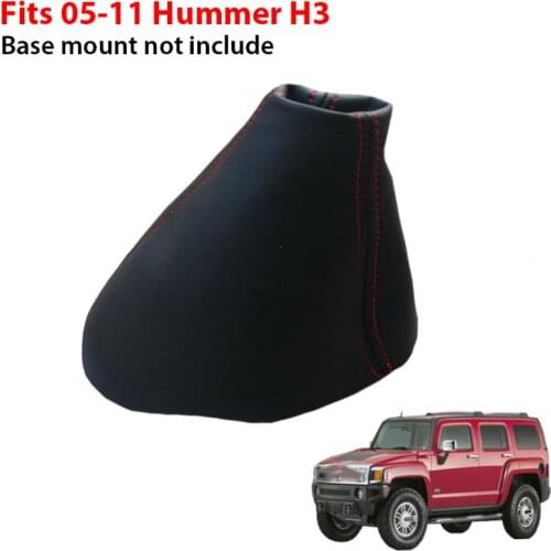 Fits for Hummer H3 2005-2011 Automatic Leather Shifter Boot Shift Cover Black