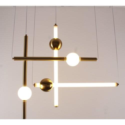 Postmodern Pendant Lights Tubular Led Hanging Lamp Designer Home deco Lamp loft Living Room Bedroom Lamp suspension Luminaire