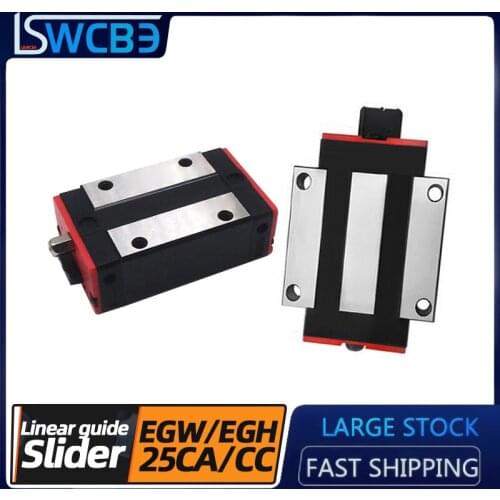 Precision linear guide, square and flange slider, low assembly ball linear slide EGH25CA/EGW25CC, for small equipment