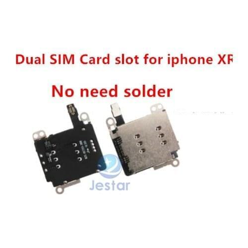 Dual SIM Card slot and Tray for iphone XR 11 single to Double card