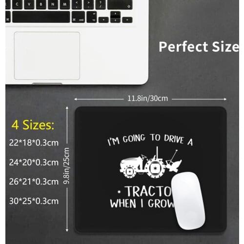 Going To Drive A Tractor When I Grow Up Mouse Pad DIY Print Cushion Tractor Kid Kids Kid Tractor Gift Idea