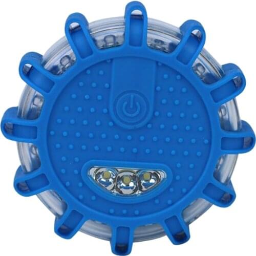 Super Bright Auto 15 Led Round Beacon Emergency Strobe Flashing Warning Lights Round Car Roof Police Lightbar Road Light