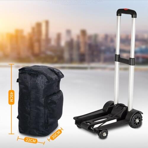 Heavy Duty Foldable Hand Sack Wheel Trolley Folding Truck Barrow Cart Travel Luggage Shopping Cart Portable Home Use carCart