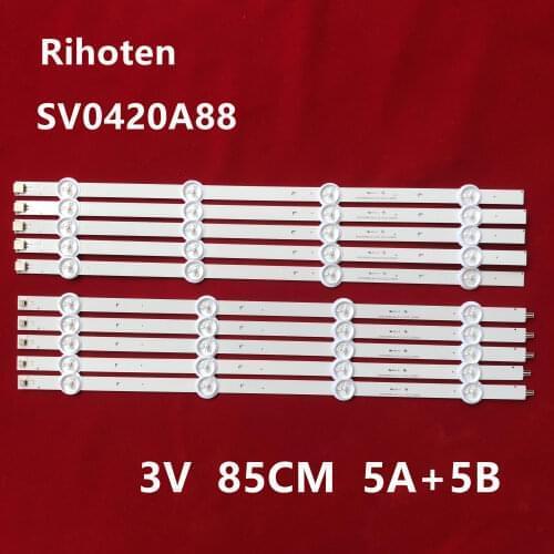 850mm 8 LED Backlight strip For Panasonic 42"TV SV0420A88 LC420DUE FG A1 TX42AS500 TX42A400B V42FWSD01 09 TH-42LFE7U TX-42AS520B