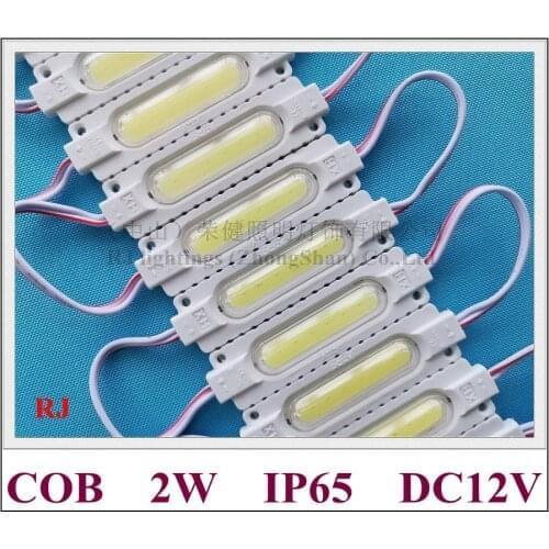 LED module injection COB with lens waterproof LED light module for sign channel letter DC12V 2W IP65 aluminum PCB high quality