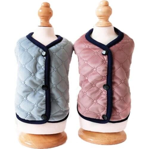 Warm Pet Dog Clothes Puppy Gold Velvet Coat Jacket Puppy Pet Clothes Dog Clothing Vest Clothing Chihuahua Jacket S-XXL