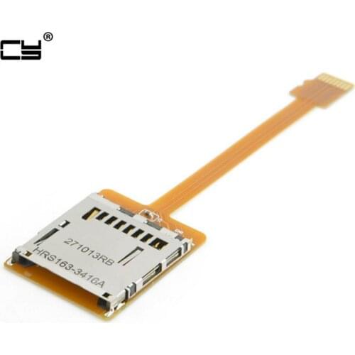 Micro SD TF Memory Card Kit Male to SD Female Extension Soft Flat FPC Cable Extender 10cm