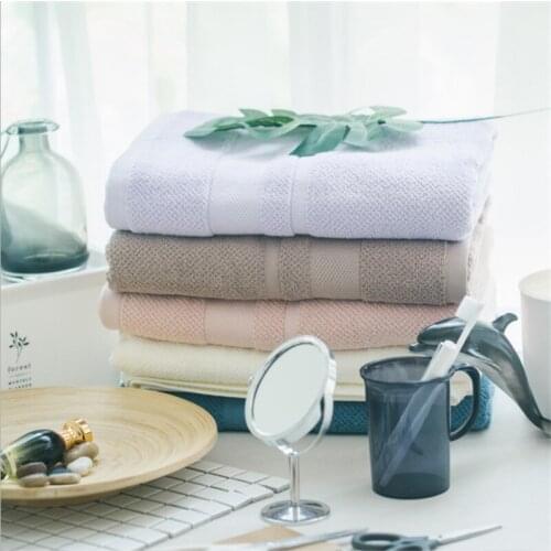 Hap-deer Pure Cotton Thickened Adult Bath Towel Wholesale Household 5 Colors Gifts Water Bathing Beach Towels