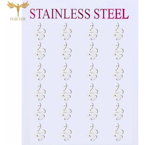 Stainless Steel Woman Jewelry Snake Shape Stud Earrings Personality Aesthetics Animal Ear Studs Woman Ear Accessories