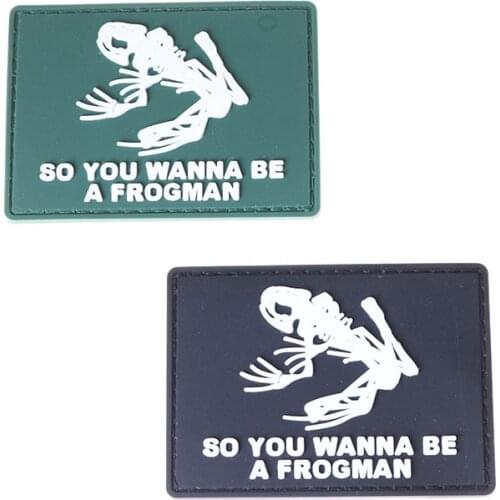 1pcs 3D PVC Badge Tactical Base Rana Special Forces Bandage Hook Patch Rubber Outdoor Military Clothing Decorative Armband Icon