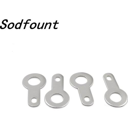 100pcs 2.2/2.7/3.2/4.2-10.2 Silver-plated Inserts Spring Terminal PCB Solder thickness 0.3mm Copper Washer Welding Sheet Lug