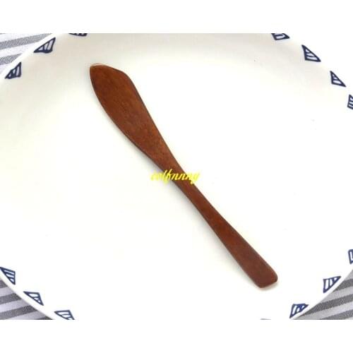 20pcs/lot Free shipping 15.5x2cm Wooden Butter knife Dough Butter Sauce Mask knife Dip tool Wood tableware