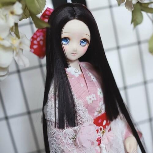 2021 New Style 1/3 1/4 1/6 1/8 Bjd SD Wig Long Wavy Hair High Temperature Wire Many Colors