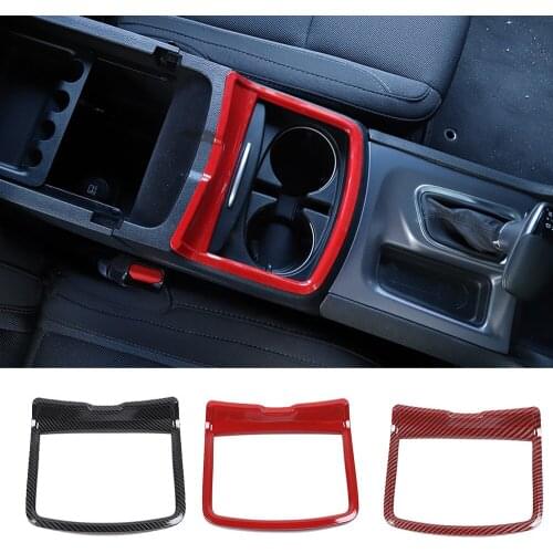 For Dodge Charger and Chrysler 300C 2011-2021 Interior Water Cup Holder Panel Cover Frame Decoration Trim ABS Car Accessories
