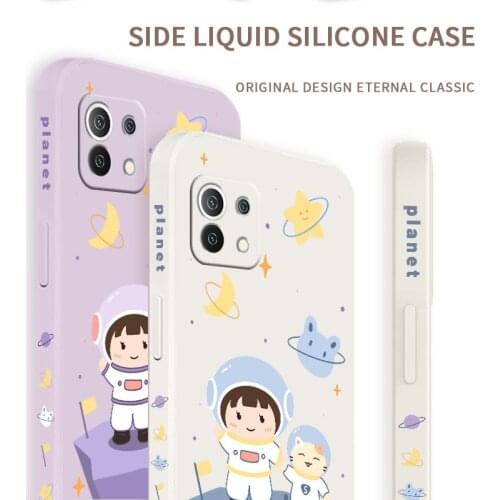 Side Print Planet Moon Phone Case For XiaomiMi 11 11lite 11Ultra 11i 10T 10TPro 10TLite 10 10S lite Pro Poco F2 X2 F3 Pro Cover