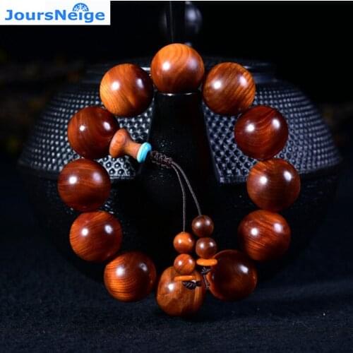 Authentic Taihang Cliff Aging Wooden Bracelets black oil Buddha Beads Size 20mm Men Women Old Material Wood Hand String Jewelry