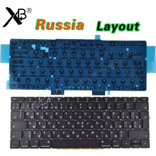 NEW A1708 Russian for Macbook Pro Retina 13" A1708 Russian Russia RU Keyboard Backlight Backlit Late 2016 Mid 2017 Year