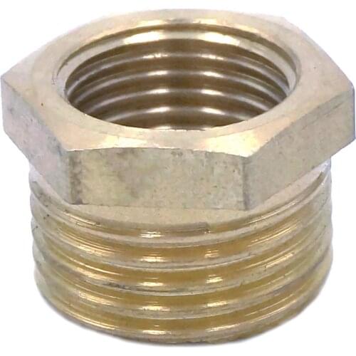 Brass Reducer Thread 1/2" BSPP Male Thread M16x1.5mm Female Reducing Bush adapter Fitting Gas Air Water Fuel