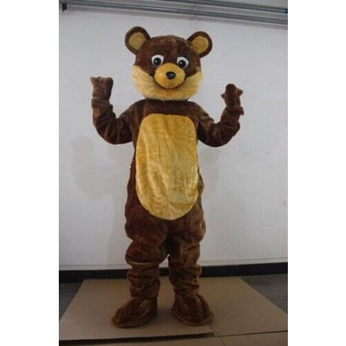 Brown Bear Mascot Costume Suits Cosplay Party Fancy Dress Outfits Advertising Carnival Halloween Xmas Easter Festival Adults New