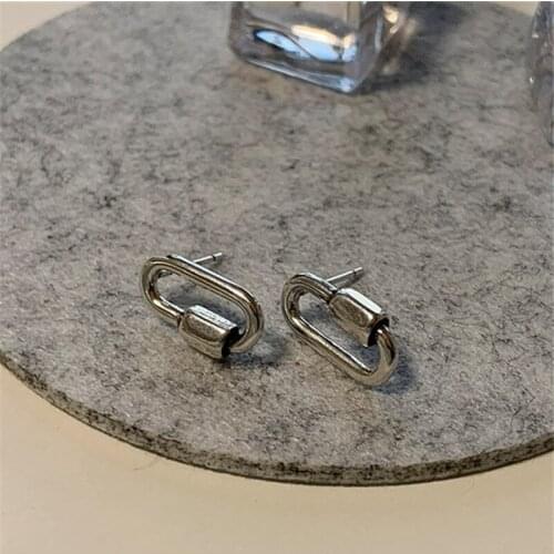 Miuoxion Retro Paper Clip Earrings Fashion Personality Punk Party Jewelry For Women Feature Namour Charm Gift All Seasons