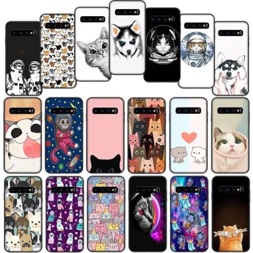 Cute Cat Dog Animal Soft Cover Case for Samsung Galaxy Note 10 20 Ultra S10 Plus S10e Lite