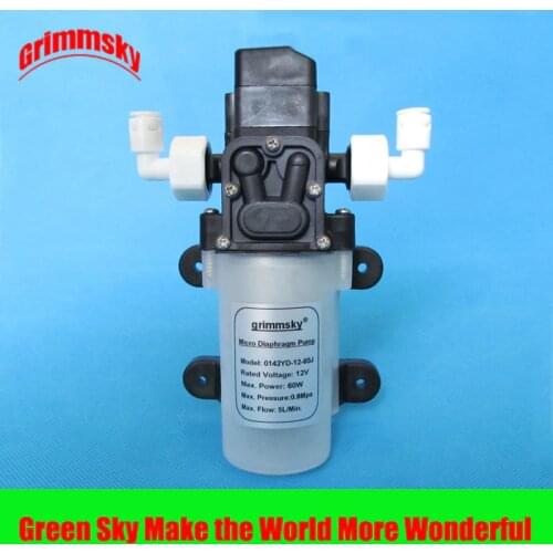 5L/Min 12V 60W water purifier water filter system shower car wash pressurized booster pump