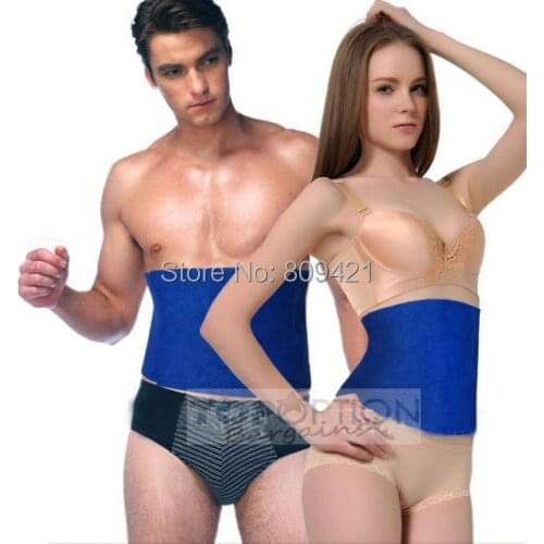 WholeSale 100pcs/lot 20x95CM Sauna Slimming Belt Abdominal Lumbar Support Brace Waist Slimmer Tummy Trimmer Unisex Waist support