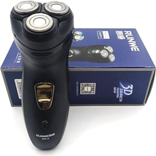 RUNWE Rs912 Smart Electric Shaver 3D Floating Head Washable Electric Man Razor 3W Rechargeable Men Face Beard Clean Shaver
