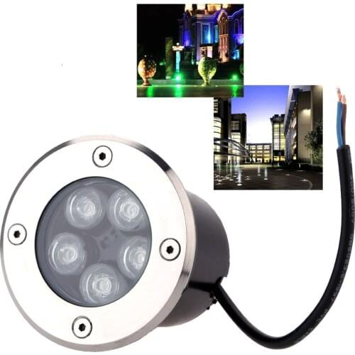 Waterproof 1W 3W 5W LED Underground light Ground Garden Path Floor Lamp Outdoor Underground Buried Yard Lamp Landscape Light