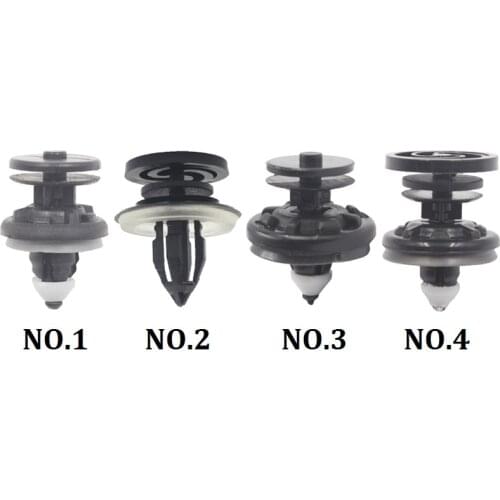 Auto Door Card Trim Panel Fixing Clips Interior Plastic Fastener 10Pcs For VW Audi Ford Skoda