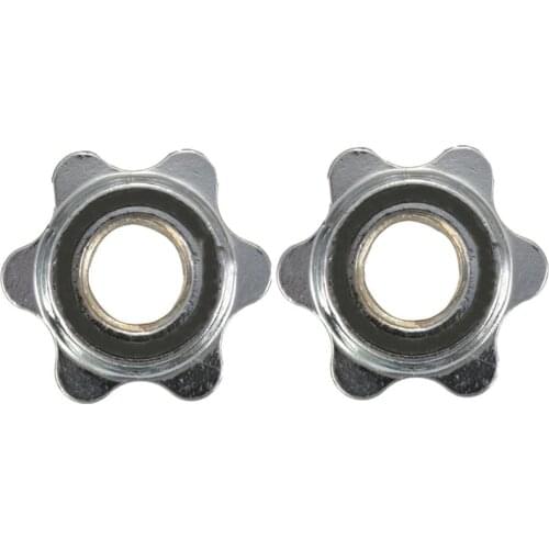 2x 1″ standard barbell spinlock collars screw clamp dumbbell bar weight lifting