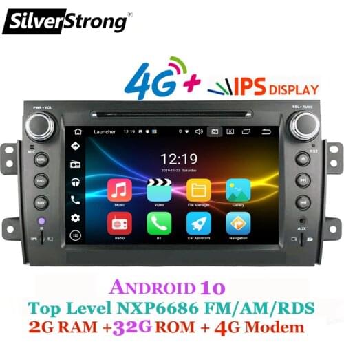 8inch 2Din Radio Car DVD For SUZUKI SX4 Android10 SilverStrong MP3 Radio for FIAT Sedici Navitel GPS Navi