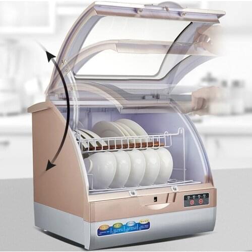 800W Intelligent automatic dishwasher home desktop mini small air dry smart dishwasher machine