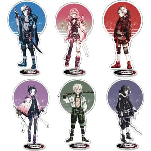 Anime Demon Slayer Acrylic Stand Kimetsu No Yaiba Nezuko Zenitsu Agatsuma Desktop Collection Model Toy Gifts