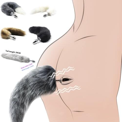 8 Kinds Erotic Fox Tail Anal Anal Butt Plug G-spot Vibrator Sex Toys For Women Men Couples Adult Games Buttplug Sex Products