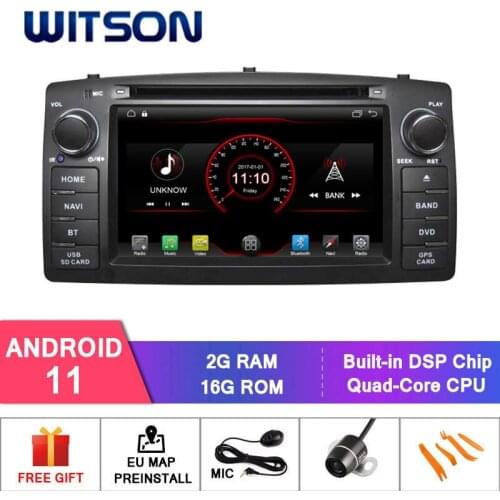 WITSON Android 11 car dvd player For BYD F3/ TOYOTA COROLLA 2G RAM 16GB ROM mirror link Built-In WiFi Module 1080P HD Video