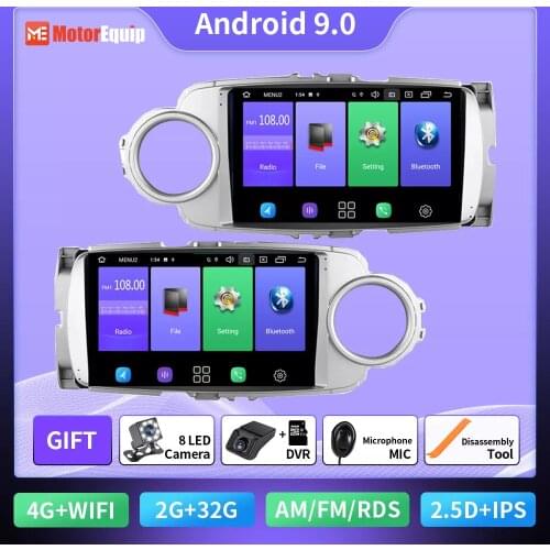 Autoradio for Toyota Yaris 2012 2013 2014 2015 2016 2017 2din Car Radio Android Multimedia Stereo Player Navigation GPS Audio