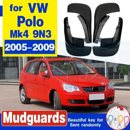 4Pcs/Set VW Car Mud Flaps Mudflaps Splash Guards Mud Flap Mudguards Fender for Volkswagen POLO 4 IV 2003-2010